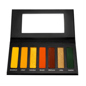Shadow palette 8 – Warm shades of orange, gold, and green