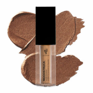 MOODSTRUCK liquid shadow – Ornate – Olive brown satin with golden pearl finish